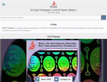 Tablet Screenshot of idcardhologram.com